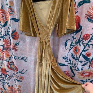 Baltic Born - Meghan Velvet Wrap Maxi Dress